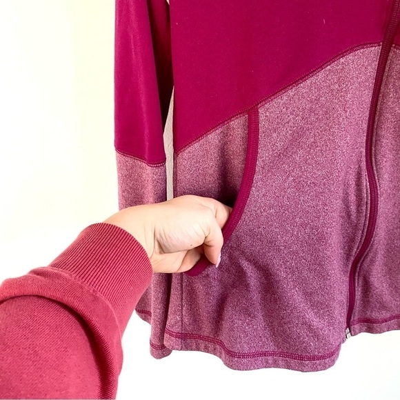 The North Face Pink Thermal Longsleeve Mock Neck Pockets - Picture 7 of 8